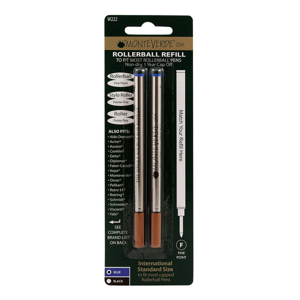 Load image into Gallery viewer, Monteverde Rollerball Refill to Fit Waterman Rollerball Pen, Pack of 2, Monteverde, Rollerball Pen Refill, monteverde-rollerball-refill-to-fit-waterman-rollerball-pen-pack-of-2, , Cityluxe