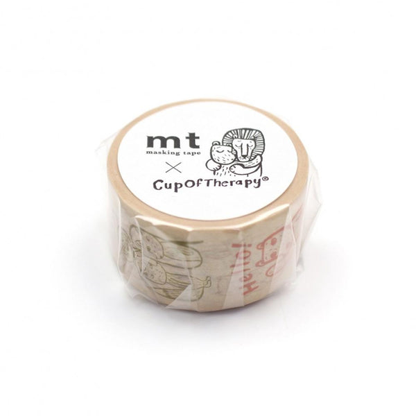Load image into Gallery viewer, MT x Scandinavian Washi Tape Cup Of Therapy Message 7m, MT Tape, Washi Tape, mt-x-scandinavian-washi-tape-cup-of-therapy-message-7m, 7m, MT 2022 Summer, New August, New September, Scandinavian, Cityluxe