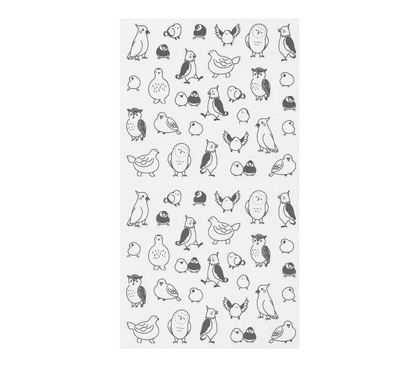 将图片加载到图库查看器,Midori Notebook Stickers - Talking Birds