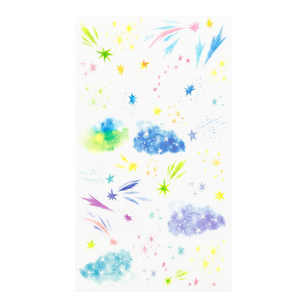이미지를 갤러리 뷰어에 로드 , Midori Transfer Sticker - Watercolor Starry Sky
