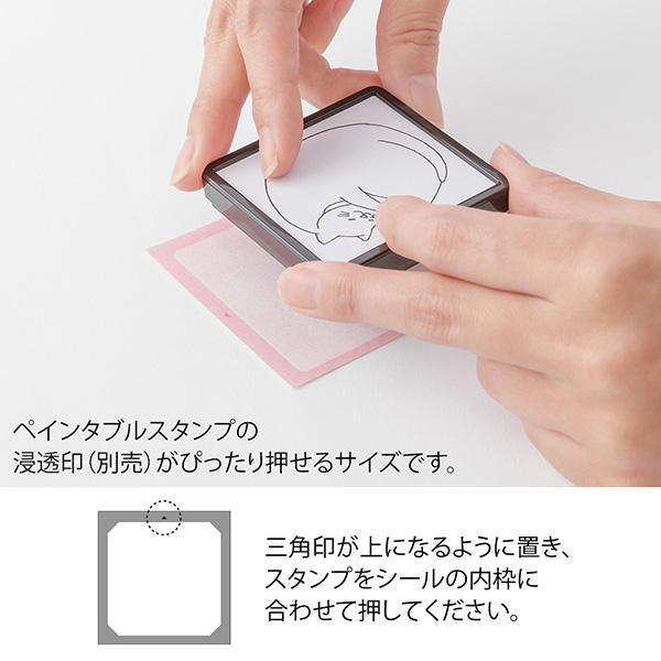 画像をギャラリービューアに読み込む, Midori Stickers Book For Pre-Inked Stamp - Warm Colors