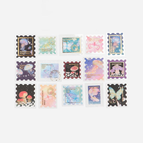 画像をギャラリービューアに読み込む, BGM Post Office Night Pictorial Book Flakes Seal, BGM, Flakes Seal, bgm-post-office-night-pictorial-book-flakes-seal, BGM, Flakes Seal, New 2023, New January, Cityluxe