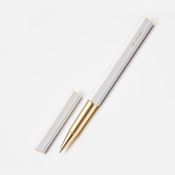 画像をギャラリービューアに読み込む, Ystudio Classic Revolve Rollerball Pen - White