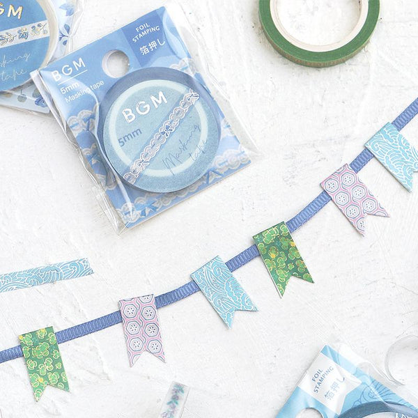 Load image into Gallery viewer, BGM Blue Sea Wave Masking Tape, BGM, Masking Tape, bgm-blue-sea-wave-masking-tape, BGM, Blue, Masking Tape, New November, Sea, Cityluxe