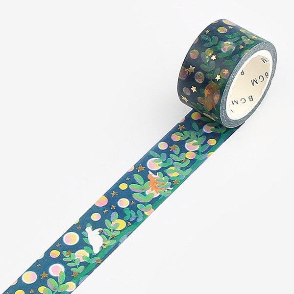 Load image into Gallery viewer, BGM Little World Starry Night Forest Washi Tape, BGM, Washi Tape, bgm-little-world-starry-night-forest-washi-tape, , Cityluxe