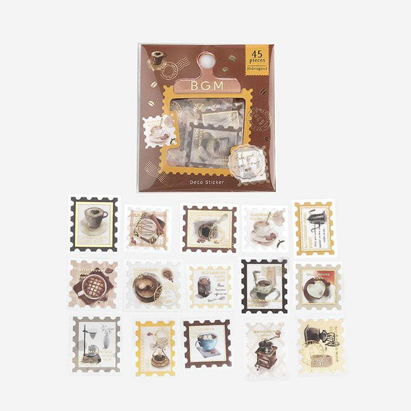 将图片加载到图库查看器,BGM Post Office / Coffee Flakes Seal, BGM, Seal, bgm-post-office-coffee-flakes-seal, 2022 Jul New, Cityluxe