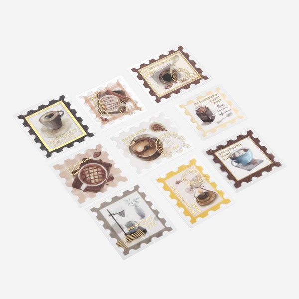 将图片加载到图库查看器,BGM Post Office / Coffee Flakes Seal, BGM, Seal, bgm-post-office-coffee-flakes-seal, 2022 Jul New, Cityluxe