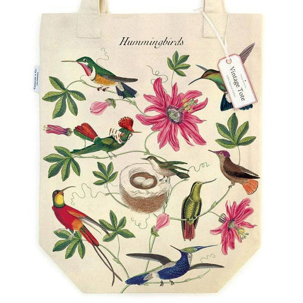 Load image into Gallery viewer, Cavallini Tote Bag Hummingbirds, Cavallini, Tote Bag, cavallini-tote-bag-hummingbirds, , Cityluxe