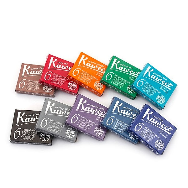 Load image into Gallery viewer, Kaweco Ink Cartridge, Kaweco, Ink Cartridge, kaweco-ink-cartridge-pearl-black, Black, Blue, Brown, Green, Ink & Refill, Orange, Red, standard international short ink cartridges, Cityluxe