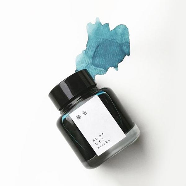 Load image into Gallery viewer, Kyoto Ink Kyo-no-oto Hisoku 40ml Bottled Ink, Kyoto Ink, Ink Bottle, kyoto-ink-kyo-no-oto-hisoku-40ml-bottled-ink, Blue, Ink & Refill, Ink bottle, Pen Lovers, Cityluxe