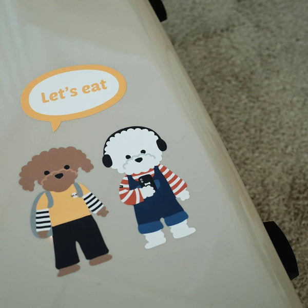 이미지를 갤러리 뷰어에 로드 , Suatelier Travel Luggage Sticker Pack - Let's Go On A Trip