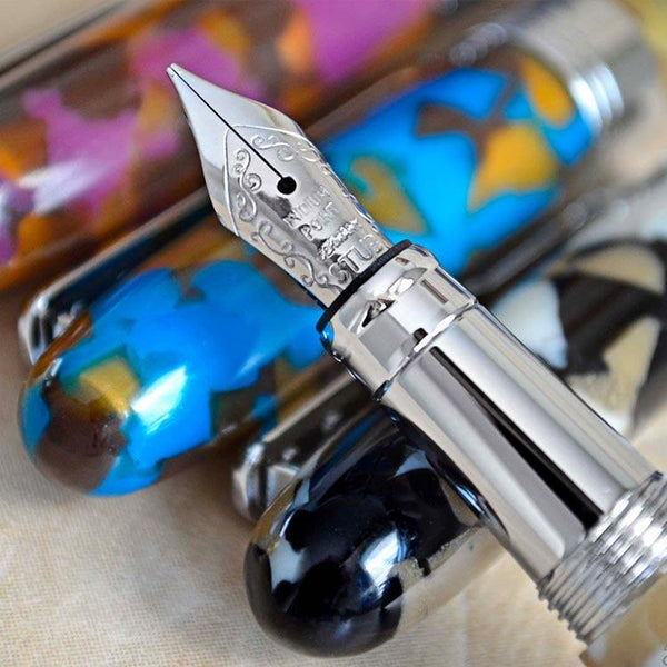 Load image into Gallery viewer, Conklin Minigraph Fountain Pen White Satin, Conklin, Fountain Pen, conklin-minigraph-fountain-pen-white-satin, can be engraved, Multicolour, Cityluxe