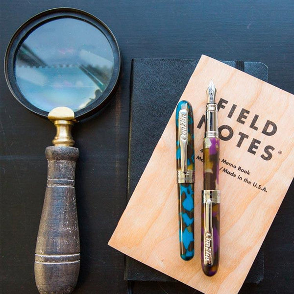 Load image into Gallery viewer, Conklin Minigraph Fountain Pen White Satin, Conklin, Fountain Pen, conklin-minigraph-fountain-pen-white-satin, can be engraved, Multicolour, Cityluxe