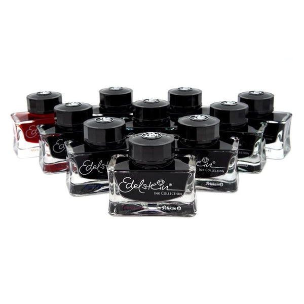 将图片加载到图库查看器,Pelikan Edelstein® 50ml Ink Bottle, Pelikan, Ink Bottle, pelikan-edelstein-50ml-ink-bottle, Black, Blue, Brown, Green, Red, Cityluxe