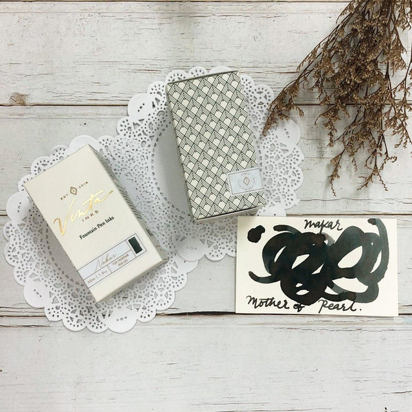 Load image into Gallery viewer, Vinta Inks 30ml Ink Bottle Mother of Pearl, Shimmer (Nakar 1934), Vinta Inks, Ink Bottle, vinta-inks-30ml-ink-bottle-mother-of-pearl-shimmer-nakar-1934, Grey, Inktober22, Cityluxe