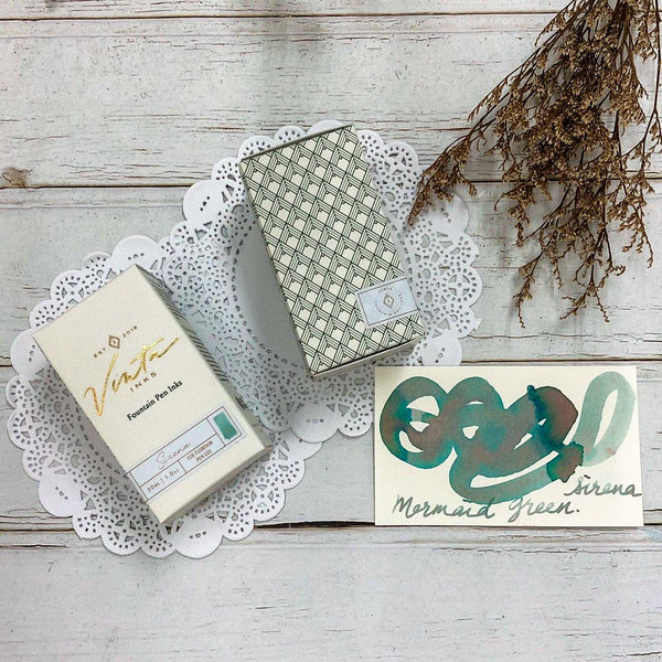 Load image into Gallery viewer, Vinta Inks 30ml Ink Bottle Mermaid Green (Sirena 1952), Vinta Inks, Ink Bottle, vinta-inks-30ml-ink-bottle-mermaid-green-sirena-1952, Green, Inktober22, Cityluxe