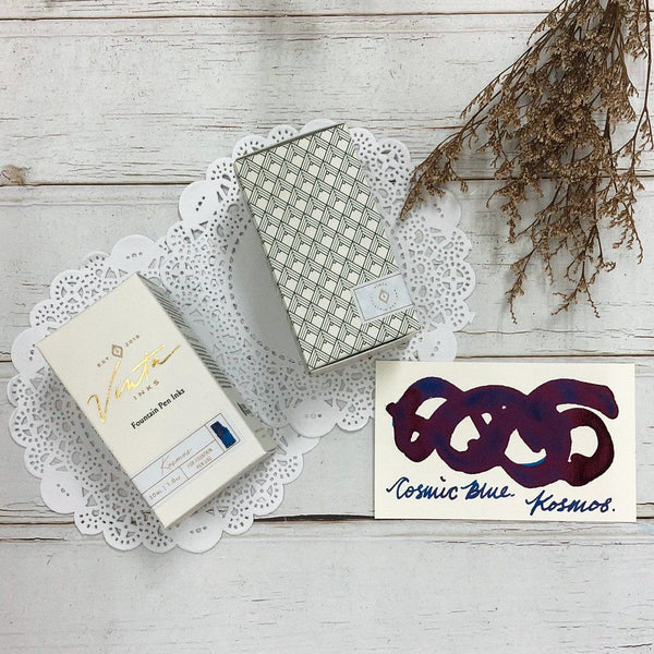 将图片加载到图库查看器,Vinta Inks 30ml Ink Bottle Cosmic Blue, Shimmer (Kosmos 1955), Vinta Inks, Ink Bottle, vinta-inks-30ml-ink-bottle-cosmic-blue-shimmer, Blue, Inktober22, shimmering, Cityluxe