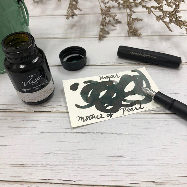 Load image into Gallery viewer, Vinta Inks 30ml Ink Bottle Mother of Pearl, Shimmer (Nakar 1934), Vinta Inks, Ink Bottle, vinta-inks-30ml-ink-bottle-mother-of-pearl-shimmer-nakar-1934, Grey, Inktober22, Cityluxe