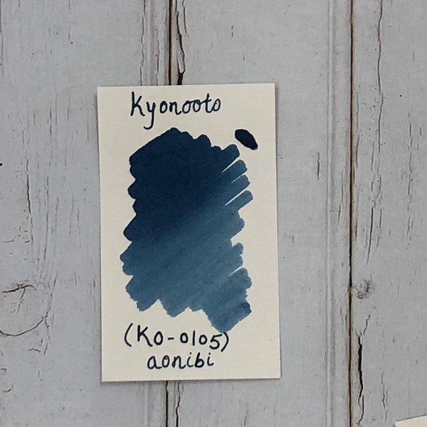 Load image into Gallery viewer, Kyoto Ink Kyo-no-oto Aonibi 40ml Bottled Ink, Kyoto Ink, Ink Bottle, kyoto-ink-kyo-no-oto-aonibi-40ml-bottled-ink, Blue, Ink & Refill, Ink bottle, Pen Lovers, Cityluxe