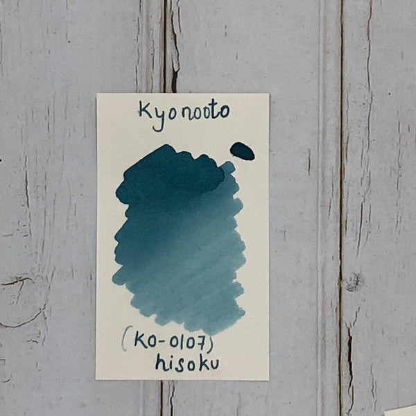 Load image into Gallery viewer, Kyoto Ink Kyo-no-oto Hisoku 40ml Bottled Ink, Kyoto Ink, Ink Bottle, kyoto-ink-kyo-no-oto-hisoku-40ml-bottled-ink, Blue, Ink & Refill, Ink bottle, Pen Lovers, Cityluxe