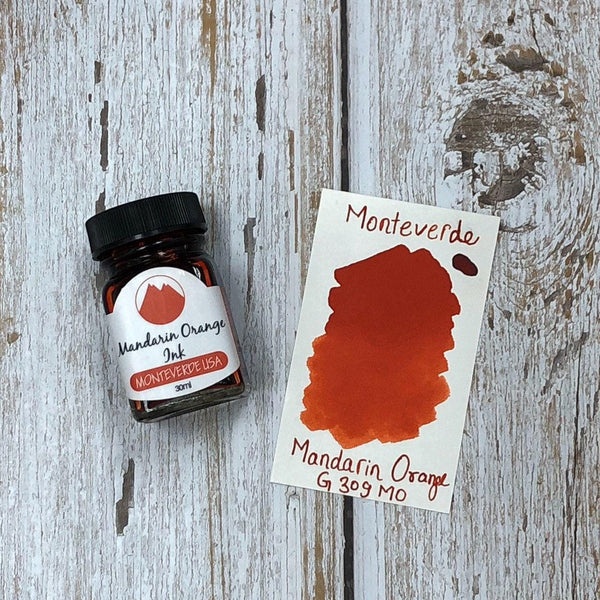 Load image into Gallery viewer, Monteverde 30ml Ink Bottle Mandarin Orange, Monteverde, Ink Bottle, monteverde-30ml-ink-bottle-mandarin-orange, G309, Ink & Refill, Ink bottle, Monteverde, Monteverde Ink Bottle, Monteverde Refill, Orange, Pen Lovers, Cityluxe