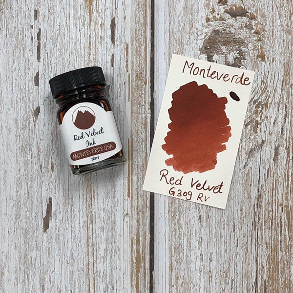 Load image into Gallery viewer, Monteverde 30ml Ink Bottle Red Velvet, Monteverde, Ink Bottle, monteverde-30ml-ink-bottle-red-velvet, G309, Ink & Refill, Ink bottle, Monteverde, Monteverde Ink Bottle, Monteverde Refill, Pen Lovers, Red, Cityluxe