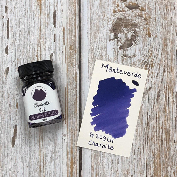 Load image into Gallery viewer, Monteverde 30ml Ink Bottle Charoite, Monteverde, Ink Bottle, monteverde-30ml-ink-bottle-charoite, G309, Ink & Refill, Ink bottle, Monteverde, Monteverde Ink Bottle, Monteverde Refill, Pen Lovers, Purple, Cityluxe