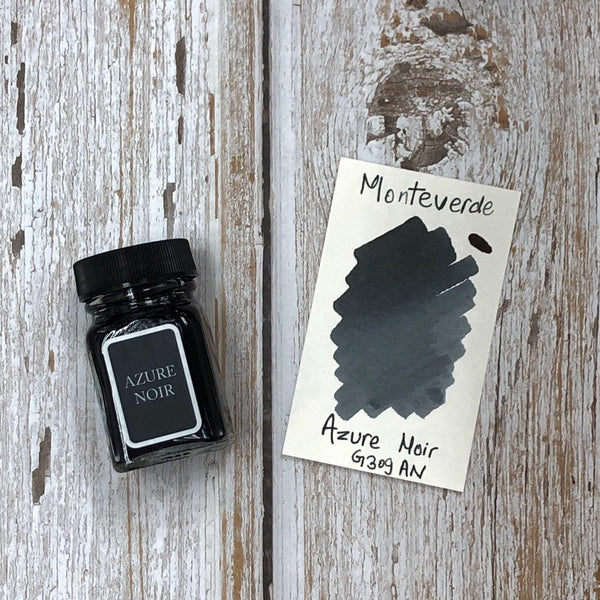 Load image into Gallery viewer, Monteverde 30ml Ink Bottle Azure-Noir, Monteverde, Ink Bottle, monteverde-30ml-ink-bottle-azure-noir, Blue, G309, Ink & Refill, Ink bottle, Monteverde, Monteverde Ink Bottle, Monteverde Refill, Pen Lovers, Cityluxe