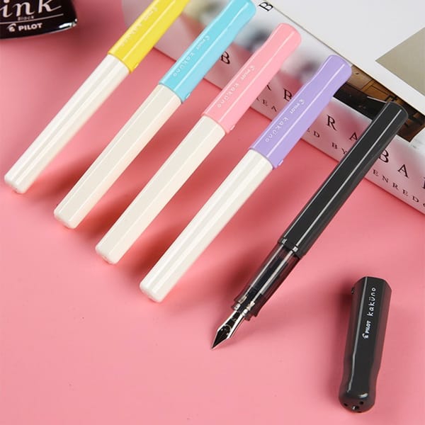 Load image into Gallery viewer, Pilot Kakuno Fountain Pen, PILOT, Fountain Pen, pilot-kakuno-fountain-pen, Blue, can be engraved, Clear, Green, Grey, Orange, Pink, Purple, Red, Yellow, Cityluxe