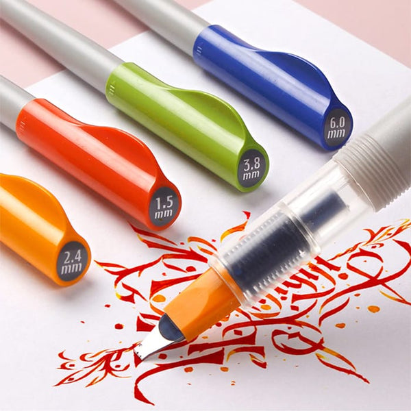 将图片加载到图库查看器,Pilot Parallel Pen, PILOT, Calligraphy Pen, pilot-parallel-pen, Blue, Green, Orange, Red, Cityluxe