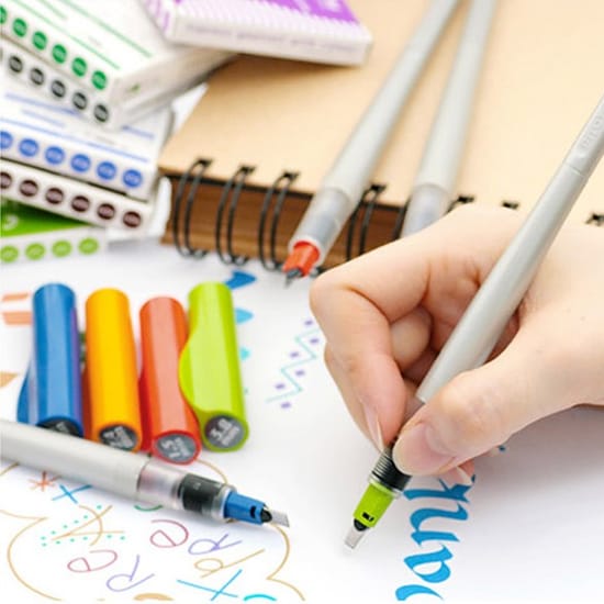 将图片加载到图库查看器,Pilot Parallel Pen, PILOT, Calligraphy Pen, pilot-parallel-pen, Blue, Green, Orange, Red, Cityluxe