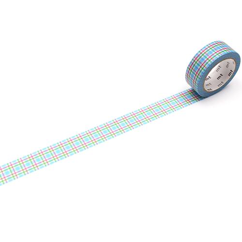 이미지를 갤러리 뷰어에 로드 , MT Deco Washi Tape Colorful Blue Checkered