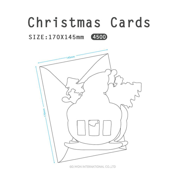 画像をギャラリービューアに読み込む, D'Won 3D Christmas Pop-Up Santa On Ski Card, D'Won, Greeting Cards, dwon-3d-christmas-pop-up-santa-on-ski-card, 3D cards, Christmas cards, Christmas night, D'Won, greeting cards, Pop up card, Cityluxe