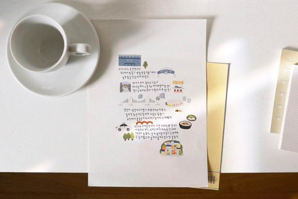 画像をギャラリービューアに読み込む, Suatelie Daily Deco Stickers - Travel In Busan