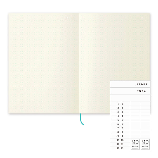 Load image into Gallery viewer, MD Notebook Journal A5 - Dot Grid, MD Paper, Notebook, md-notebook-journal-a5-dot-grid, Dotted, MD 10th anniversary, Cityluxe