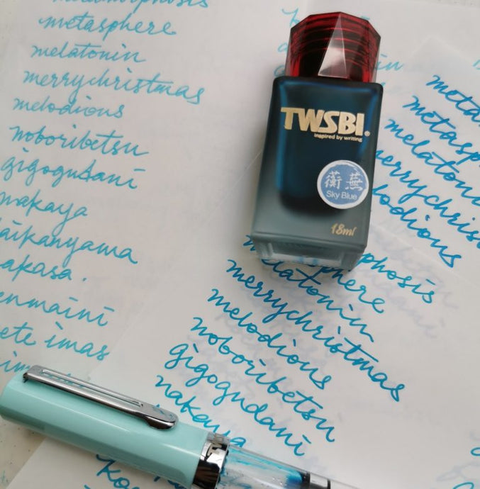 Ink Review : TWSBI 1791 Sky Blue 蘅芜