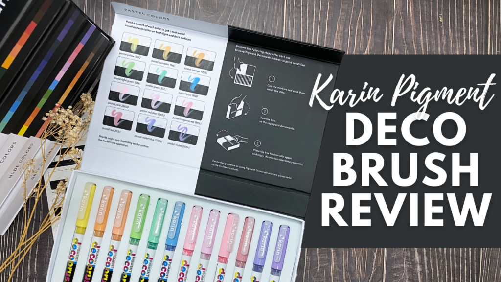 Karin Pigment DecoBrush 12 Color Basic Marker Set