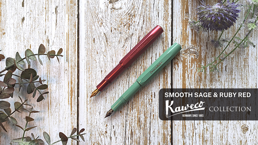 Kaweco Collection Fountain Pen Ruby Red and Sage Green Unboxing