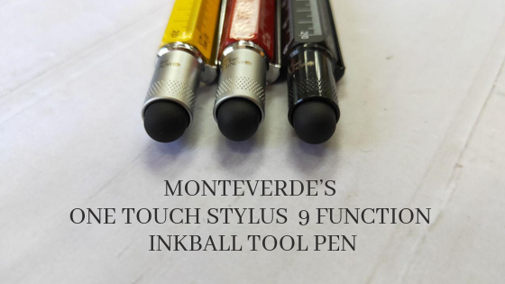 Monteverde のワンタッチ スタイラス 9 機能インクボール ツール ペン
