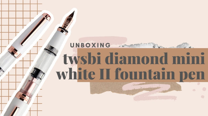 TWSBI ダイヤモンド ミニ ホワイト II 万年筆 (2020) の開封