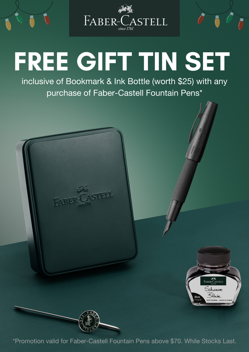 FaberCastell Fountain Pens with FREE Gift Tin Set Cityluxe