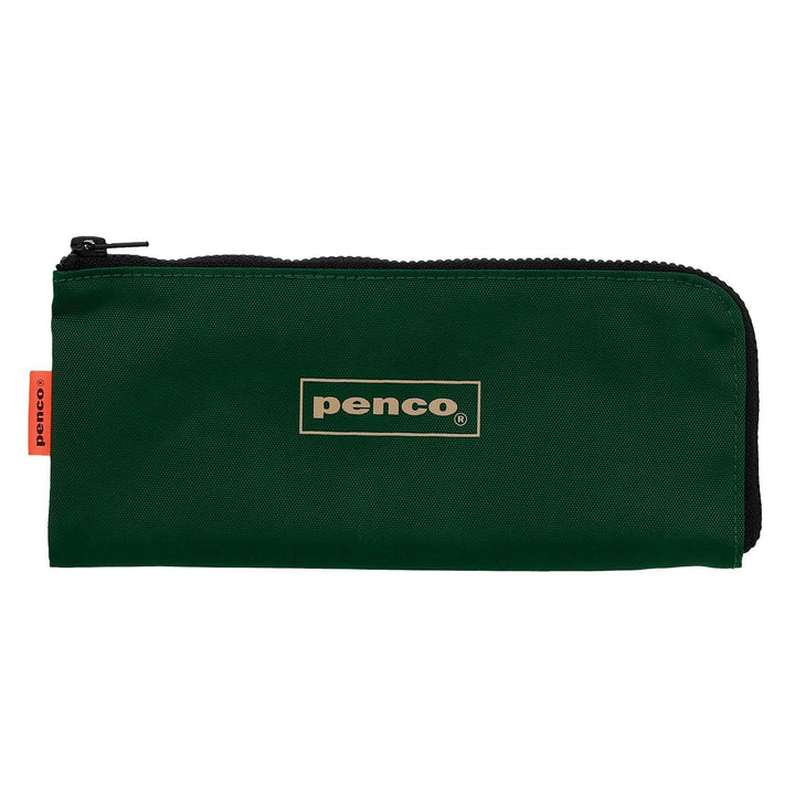 Penco Flat Pencil Case in Dark Green — Hightide pencil — quality graphite writing pencil, at Cityluxe Singapore