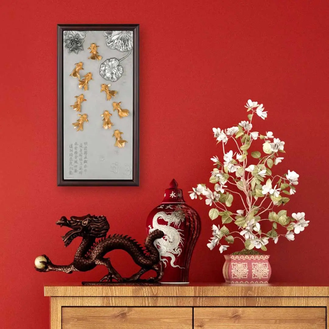 Royal Selangor Gilt Oriental Goldfish Plaque