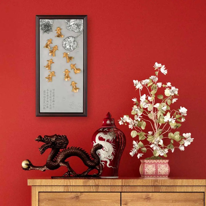 Royal Selangor Gilt Oriental Goldfish Plaque