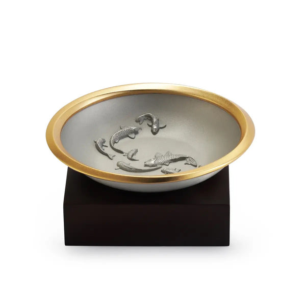 Royal Selangor Koi Wealth Bowl — front view