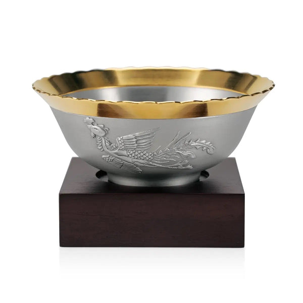 Load image into Gallery viewer, Royal Selangor Straits Expression - Phoenix &amp; Peony Bowl
