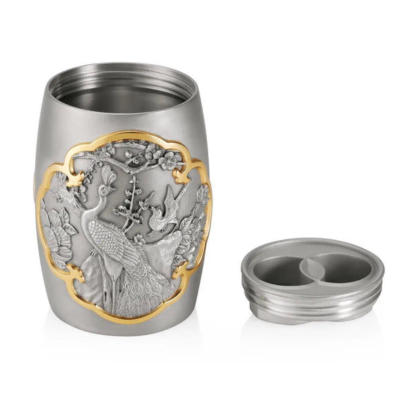 Royal Selangor Straits Expression - Peacock & Phoenix Travel Caddy — front view