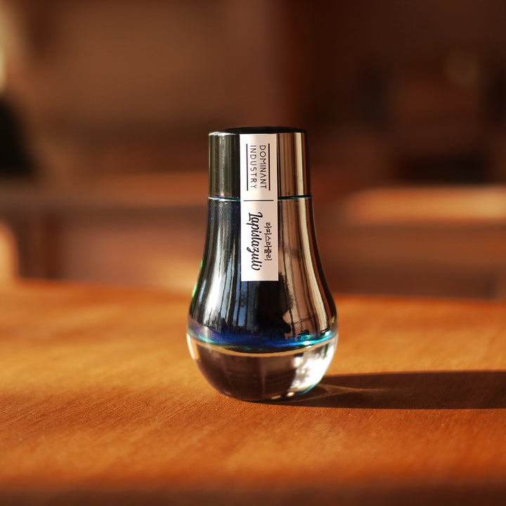 Dominant Industry Pearl 25ml Ink Bottle Lapislazuli 019 — Dominant Industry fountain pen ink — premium bottled ink for writing, at Cityluxe Singapore