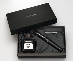 Sailor Professional Gear 21k Nib Fountain Pen - Imperial Black with Black Ion Accent [Pre-Order]
