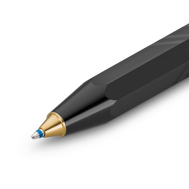 Kaweco Classic Sport Guilloche Ballpoint Pen in Black — Kaweco ballpoint pen — reliable smooth-writing everyday pen, at Cityluxe Singapore